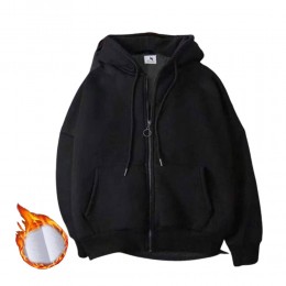 기모 후드집업 간절기 남녀공용 빅사이즈