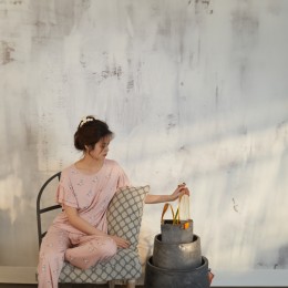 모달잠옷 상하의 세트 고양이 마약잠옷