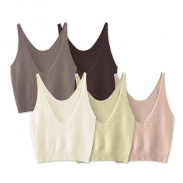 플리 크롭 니트 베스트 SD-241006