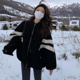 코이안스 하프넥 양털 집업 점퍼 SD-241044