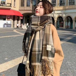 바나크 소프트 타탄 태슬 머플러 SD-241106