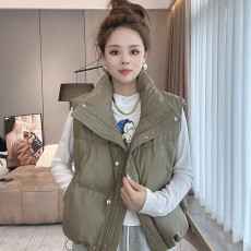 크리브 스티치 패딩 조끼 SD-241107