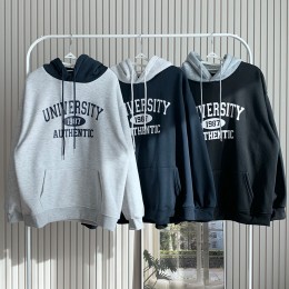 뉴기모 어센틱 배색후드 풀오버 SD-241133