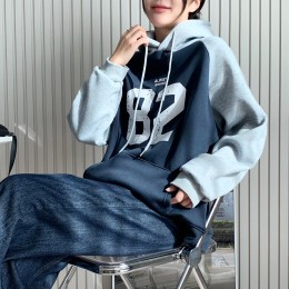 뉴기모 82 배색후드 풀오버 SD-241134