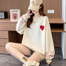 [Sale] 러빙유 엠보 오버핏 맨투맨 SD-241201