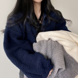 [Sale] 파이톤 양털 뽀글이 크롭 집업 SD-241204