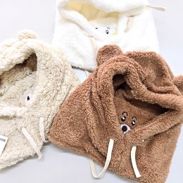 큐티베어 뽀글이 바라클라바 후드넥워머 SD-241219