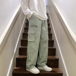 패러스 지퍼 카고 와이드바지 SD-250302