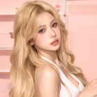 밀카이 인모 긴웨이브 여성가발 SD-250304