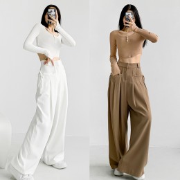 토리와 리본 포켓 와이드바지 SD-250419