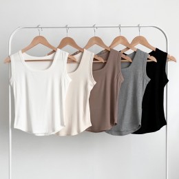 브리즌 골지 스퀘어넥 슬리브리스 SD-250424