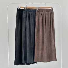 남녀공용 페르존 린넨 투턱 와이드 팬츠 SD-250509