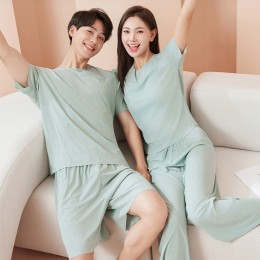 펄제인 남녀 커플 여름 홈웨어 상하세트 SD-250534