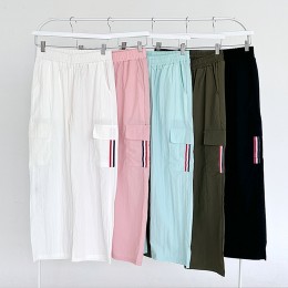 리어싱 허리밴딩 여름 바스락 카고팬츠 SD-250611