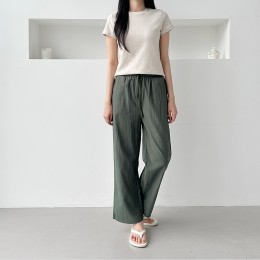 세느뷔 허리밴딩 인견 베이직 와이드바지 SD-250624