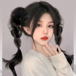 샤벳 댕기머리 밴드 부분가발 SD-250312