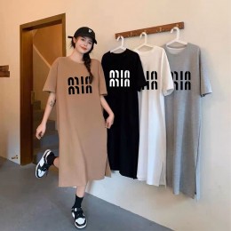 밍밍 레터링 캐주얼 롱 원피스 SD-250602