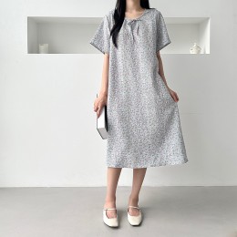 엠보 인조인견 반팔원피스 10컬러 SD-250704