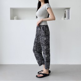 여자 까실이 몸빼 지퍼포켓 9부 일자바지 SD-250713