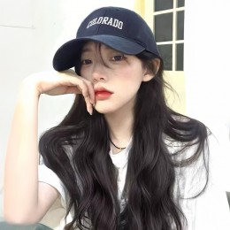 패틸 네이비 레터링 캡모자형 웨이브 가발 SD-250541