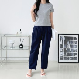 미넬스 워싱면 더블핀턱 일자바지 SD-250719