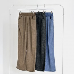 포워든 남녀공용 에쉬드워시 롱팬츠 긴바지 SD-250622