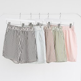 렌보 스트라이프 세로줄 엠보 반바지 SD-250629