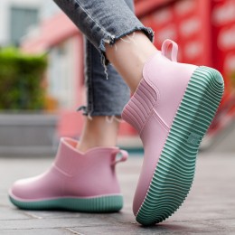 노아즈 발목 포인트 숏 레인부츠 SD-250527