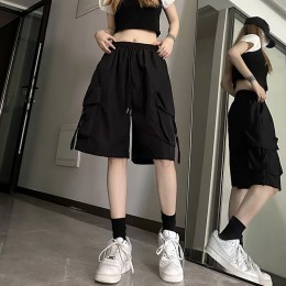라프라 허리밴딩 카고 반바지 SD-250744