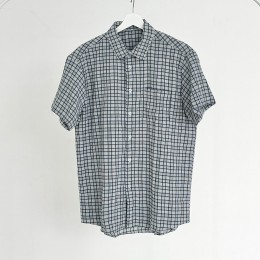 쿼치드 남녀공용 시어서커 하프셔츠 여름남방 SD-250636