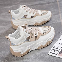 보멘 레이스 실루엣 통굽 키높이 운동화 SD-250538