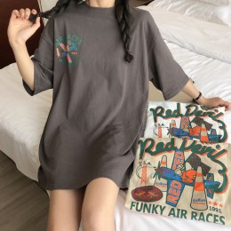 루시 프린팅 오버핏 반팔티 SD-250406