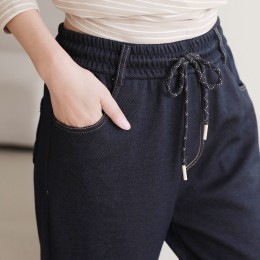 그앨린 허리밴딩 소프트진 일자바지 SD-250917