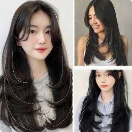 세린 레이어드 C컬 원터치 부분가발 SD-250730