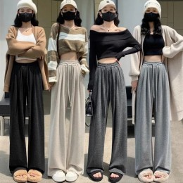 챔버 소프트 겉기모 허리밴딩 와이드바지 SD-251012