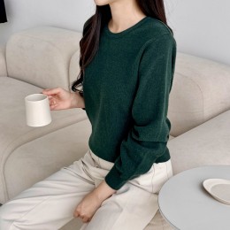 챈블로 데일리 베이직 라운드 울 니트 SD-251031