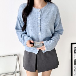 라새나 베이직 라운드넥 데일리 가디건 SD-251032