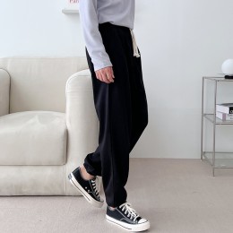 메이안 남녀공용 무지면 고무줄조거 기모바지 SD-251043