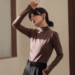 젤라브 소프트 하프넥 티셔츠 반목 폴라티 SD-251046