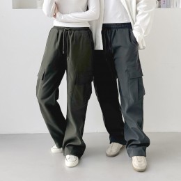 립스톱 남녀 기모 카고 스트링 와이드바지 SD-251042