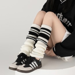 가젠 줄무늬 골지 니트 레그워머 발토시 SD-251048