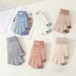 지셀 방한 이중원단 소프트 밍크 기모장갑 SD-251113