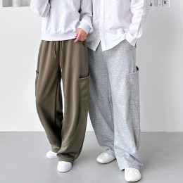 밀도프 남녀공용 극세모 포켓 커브드바지 SD-251121