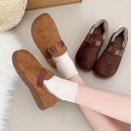 안드레아 버클 퍼 슬립온 데일리 털신 SD-251143