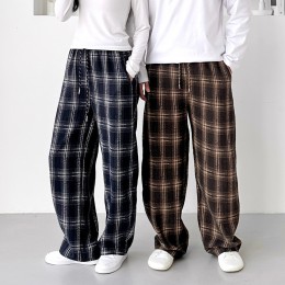 얼터네이트 남녀공용 체크 커브드 팬츠 SD-251167