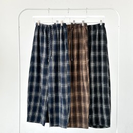 얼터네이트 남녀공용 체크 커브드 팬츠 SD-251167