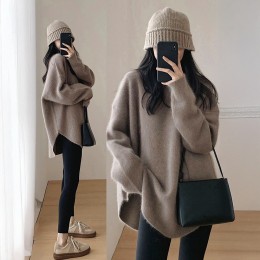 반시니 포근 라운드 롱 니트 풀오버 SD-251177