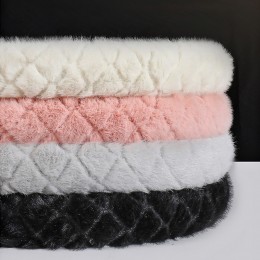 큐리 소프트 밍크퍼 자동차 핸들 커버 SD-251258