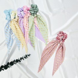 젠노 쉬폰 테일 실크 스카프 헤어끈 머리끈 SD-260129