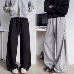 타츠노 남자 사이드 스냅 오버 와이드 바지 SD-251149